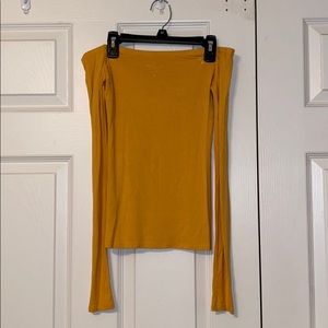 Yellow Off the Shoulder Top